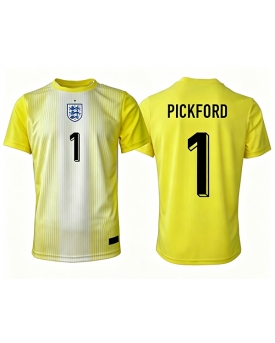 Billige Fotballdrakt England Jordan Pickford #1 Keeper Replika Bortedrakt VM 2026 Kortermet Billige Fotballdrakt England Jordan Pickford #1 Keeper Replika Bortedrakt VM 2026 Kortermet